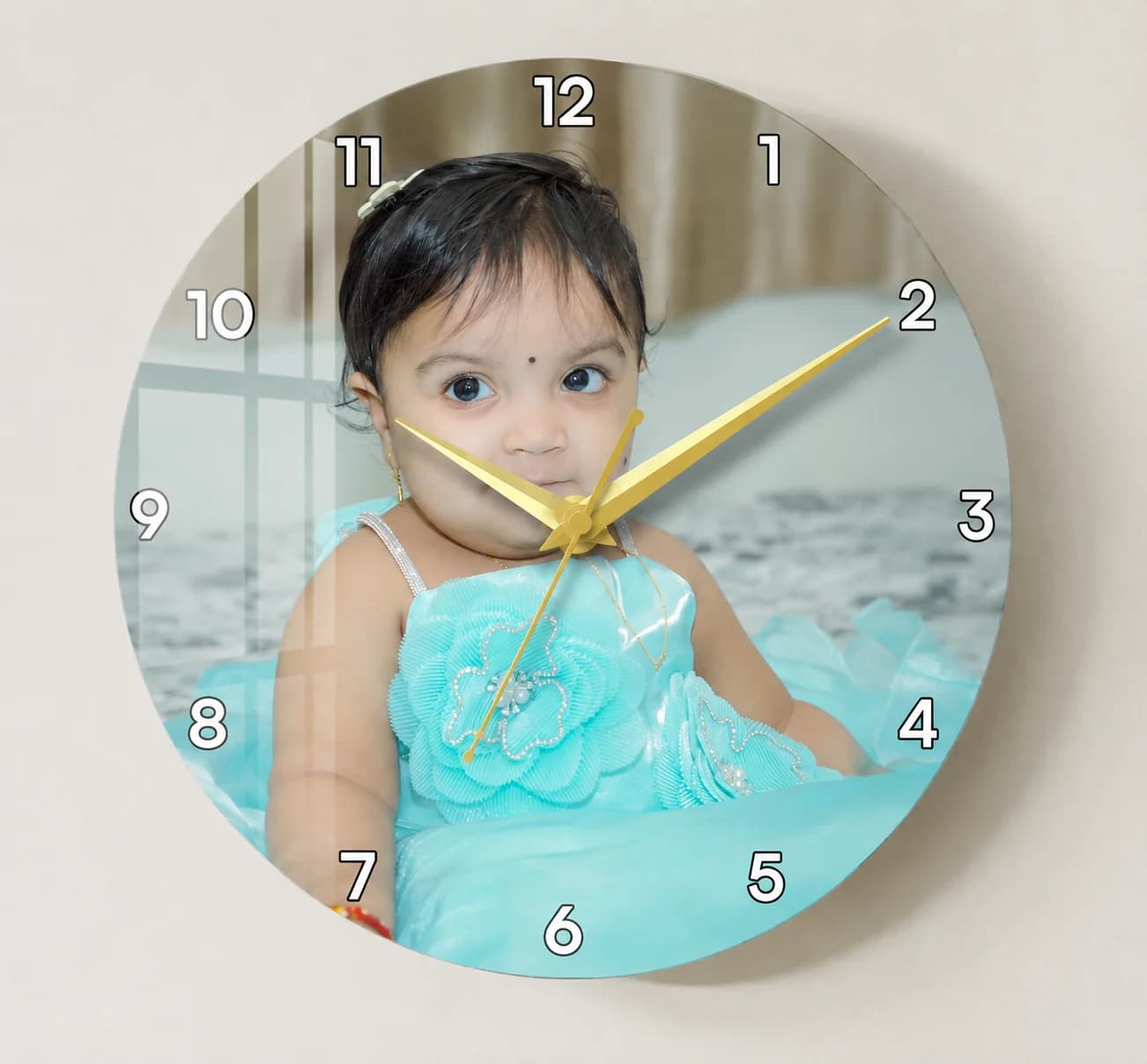 Personlized Acrylic Wall Clock  view 2
