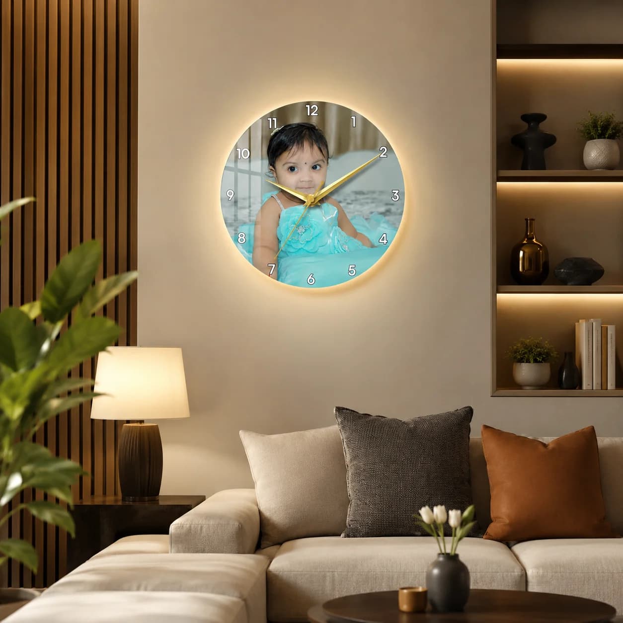 Personlized Acrylic Wall Clock  view 3