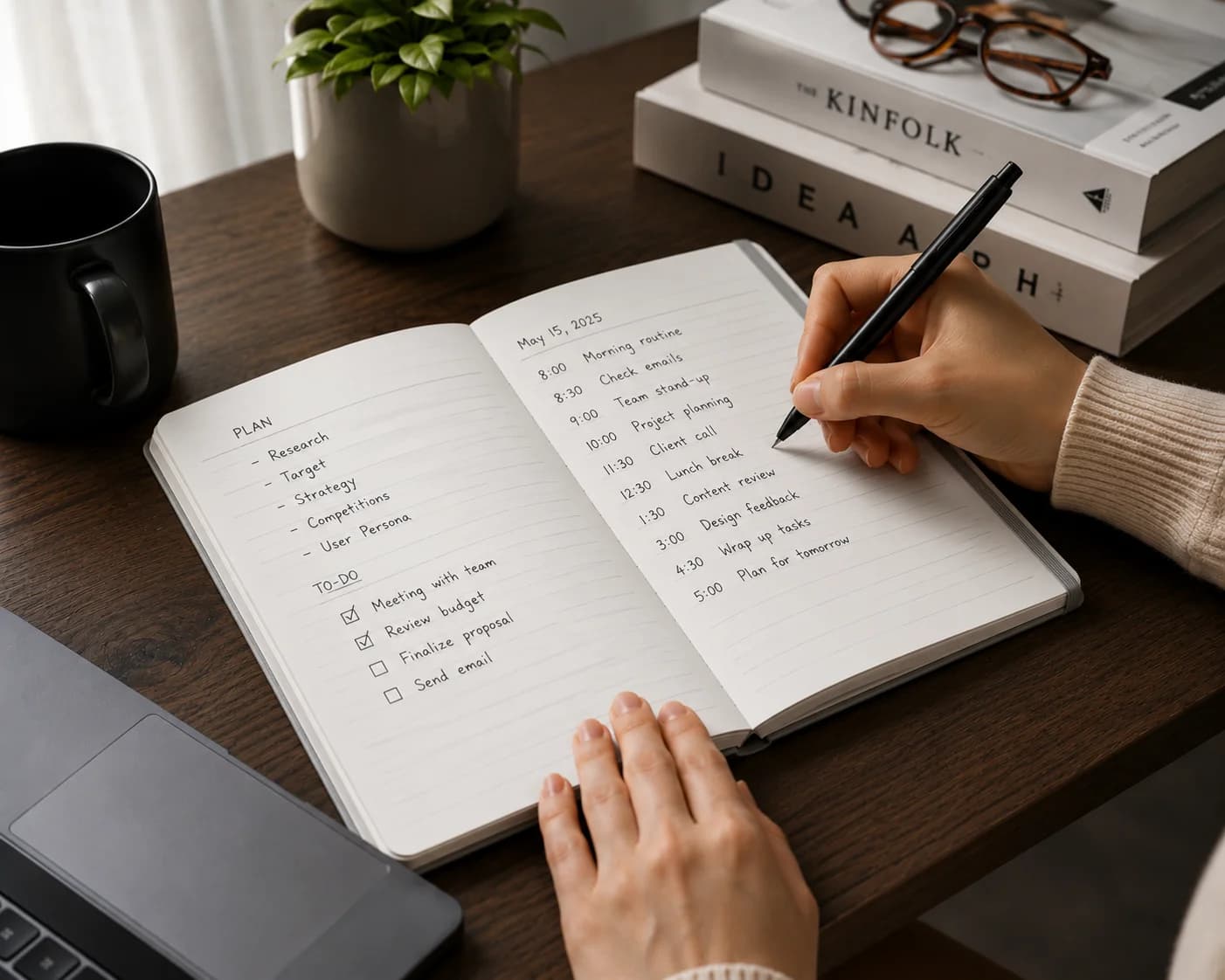 Premium Hardcover White Diary – Elegant, Durable & Functional view 3