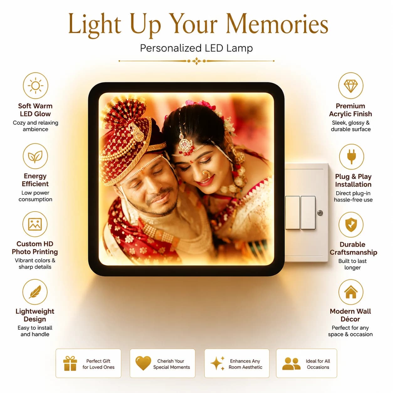 Personalized LED Night Lamp view 4