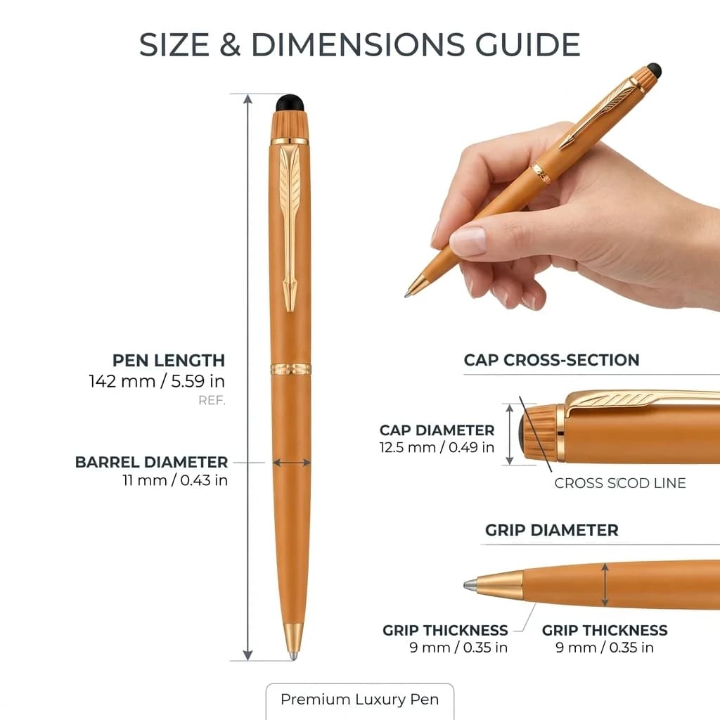 Premium Luxury Ball Pen With Gold Accents view 5