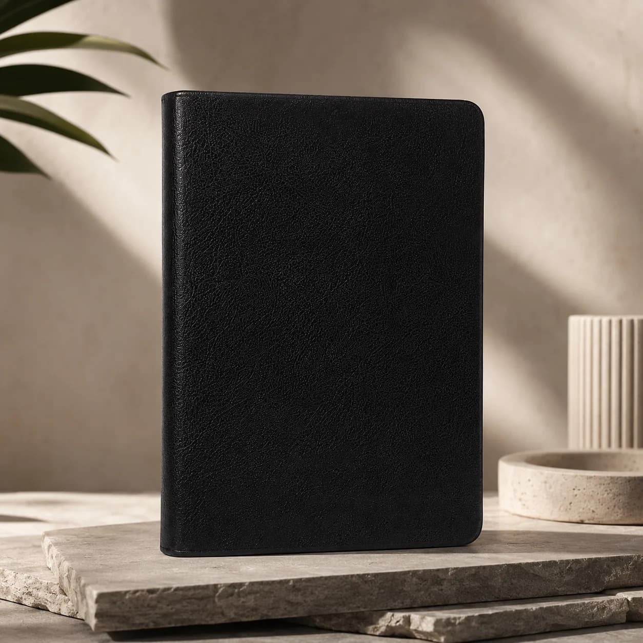 Premium Black Textured Cover Diary – Elegant & Professional Writing Companion view 2