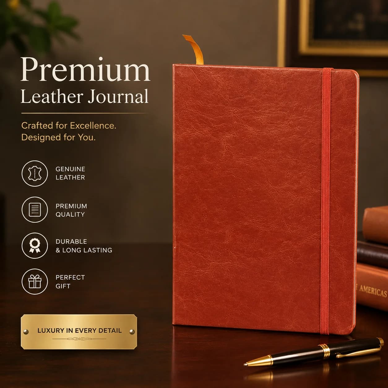 Premium Hardcover Notebook Diary – Elegant, Durable & Functional view 3