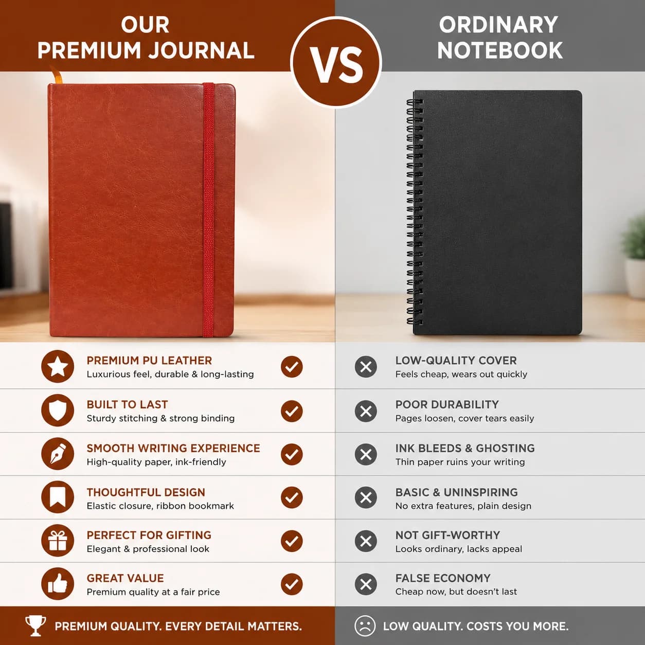 Premium Hardcover Notebook Diary – Elegant, Durable & Functional view 6