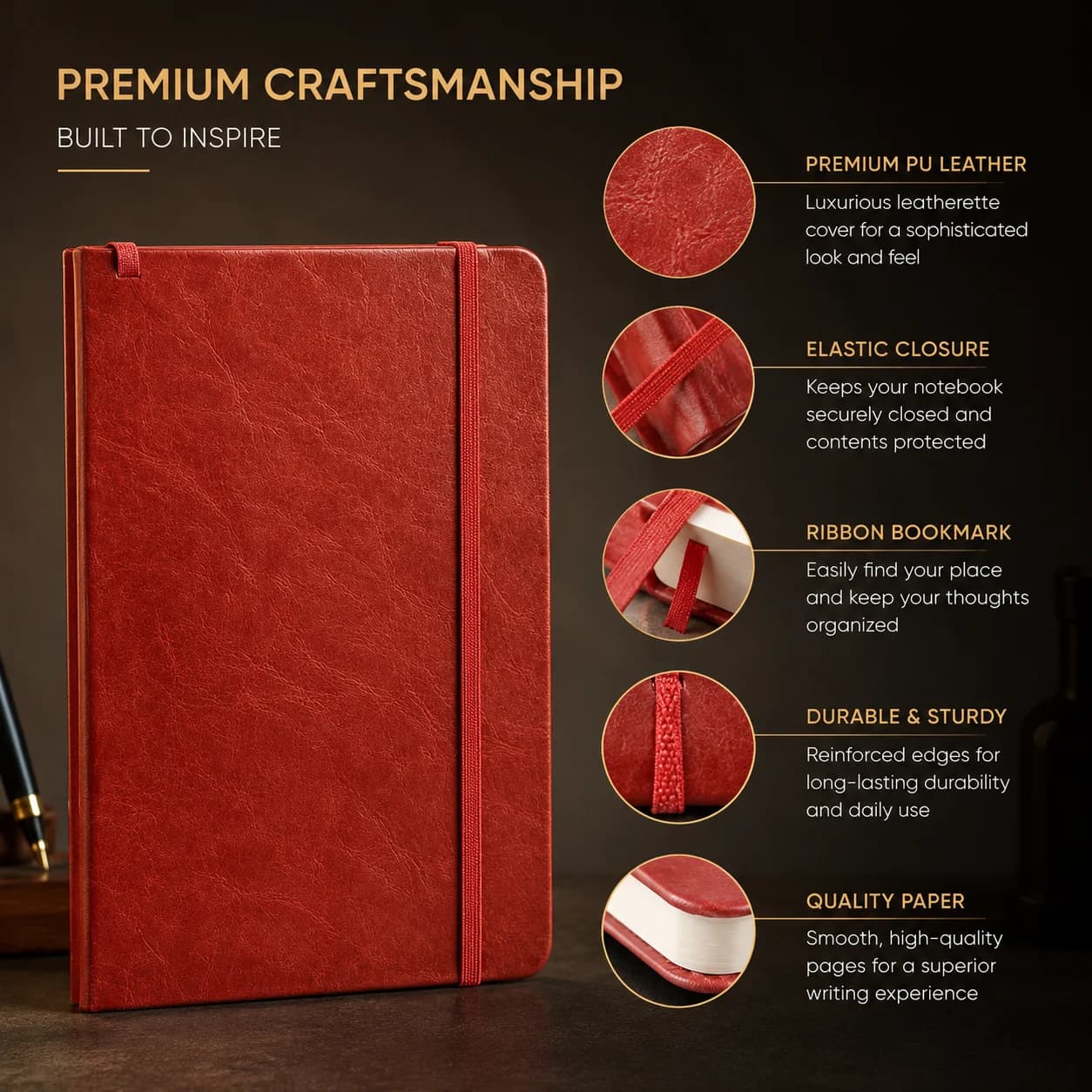 Premium Hardcover Notebook Diary – Elegant, Durable & Functional view 7