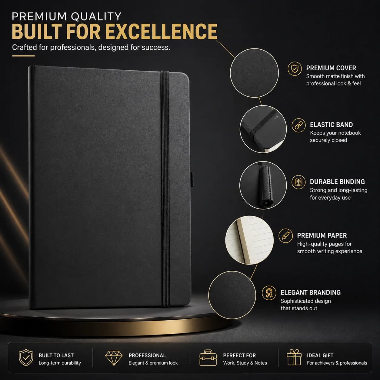 Premium PU Leather Diary for Students & Professionals view 4