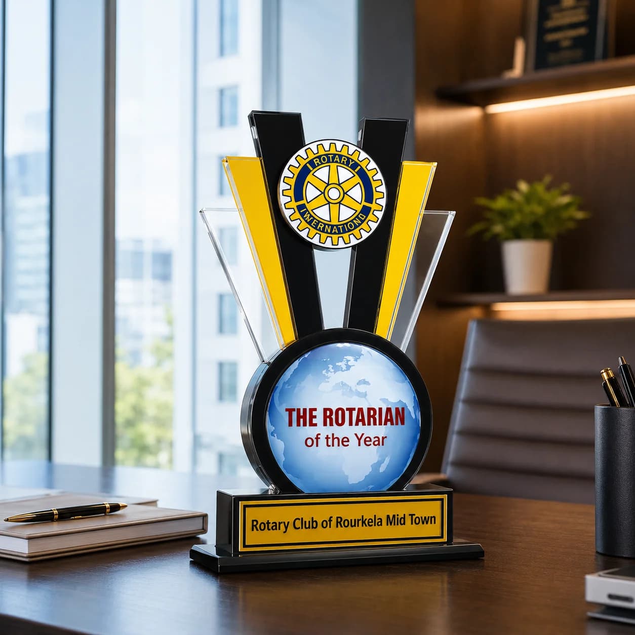 Premium Customized Acrylic Trophy Award view 2