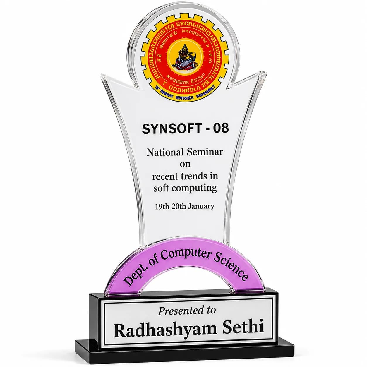 Customized Acrylic Trophy Award