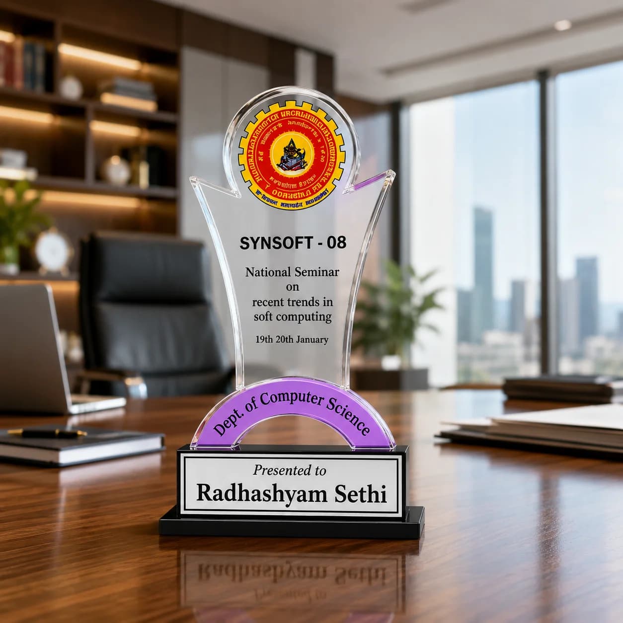 Customized Acrylic Trophy Award view 2