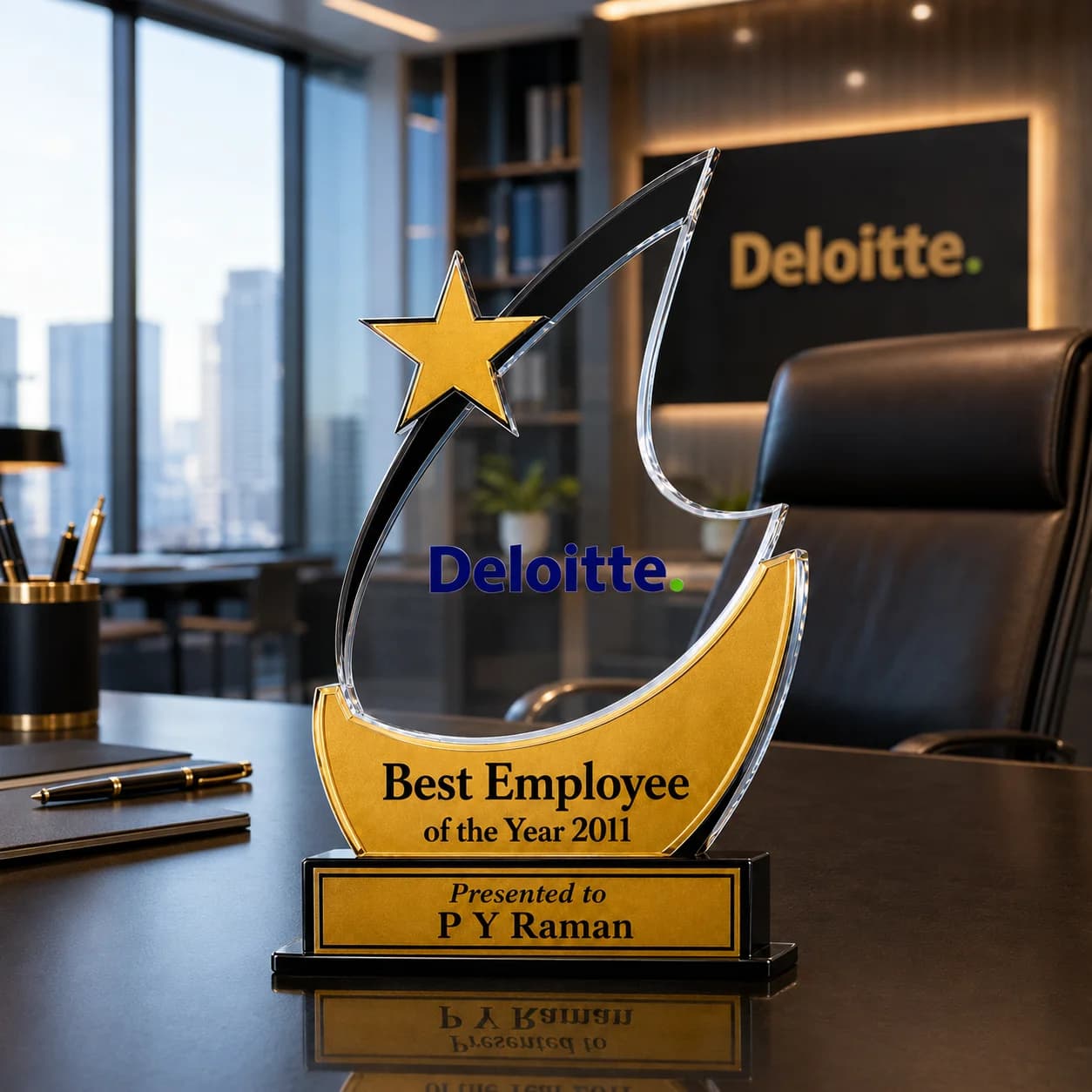 Customized Acrylic Trophy Award view 2