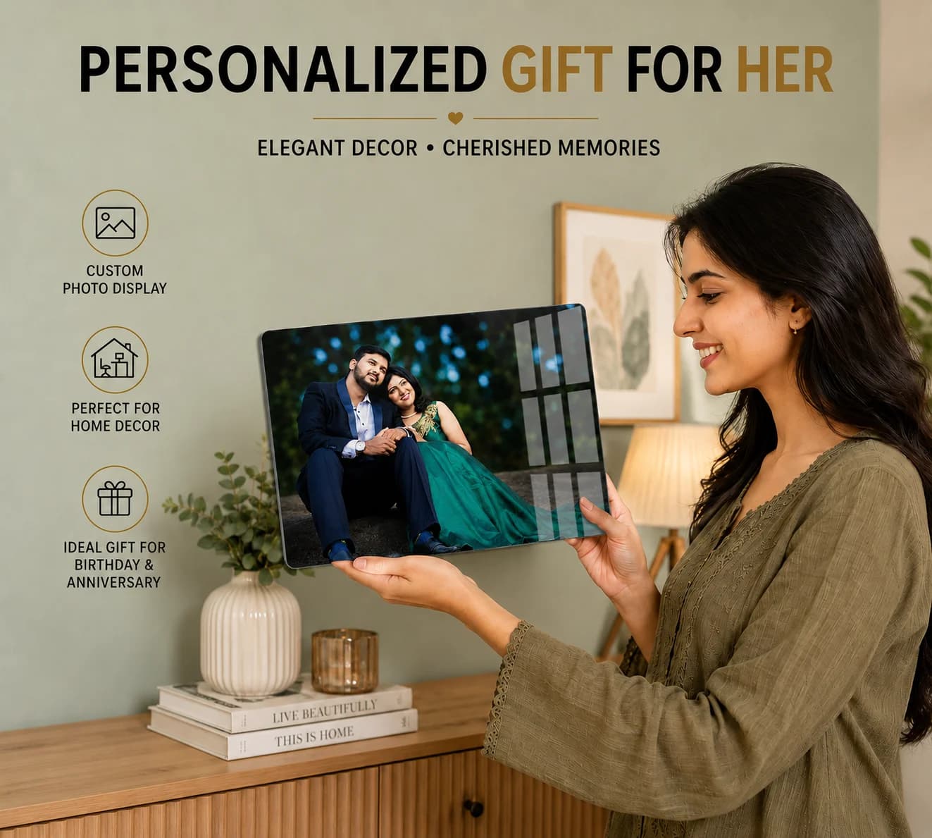 Premium Crystal Clear Acrylic Wall Frame | 12 x18  view 3