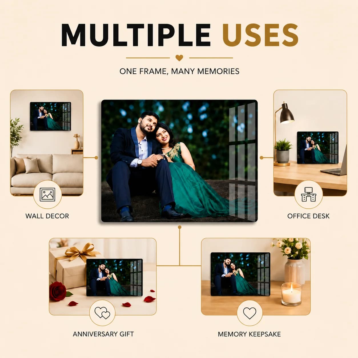 Premium Crystal Clear Acrylic Wall Frame | 12 x18  view 5