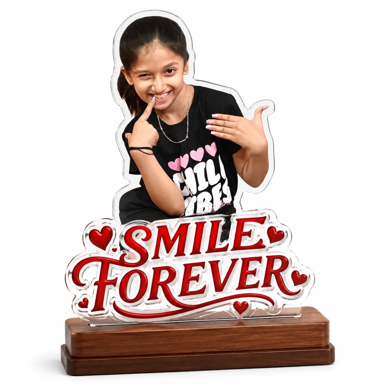 Personalized Valentine's Acrylic Photo Standee Size 6x8 Inch view 6