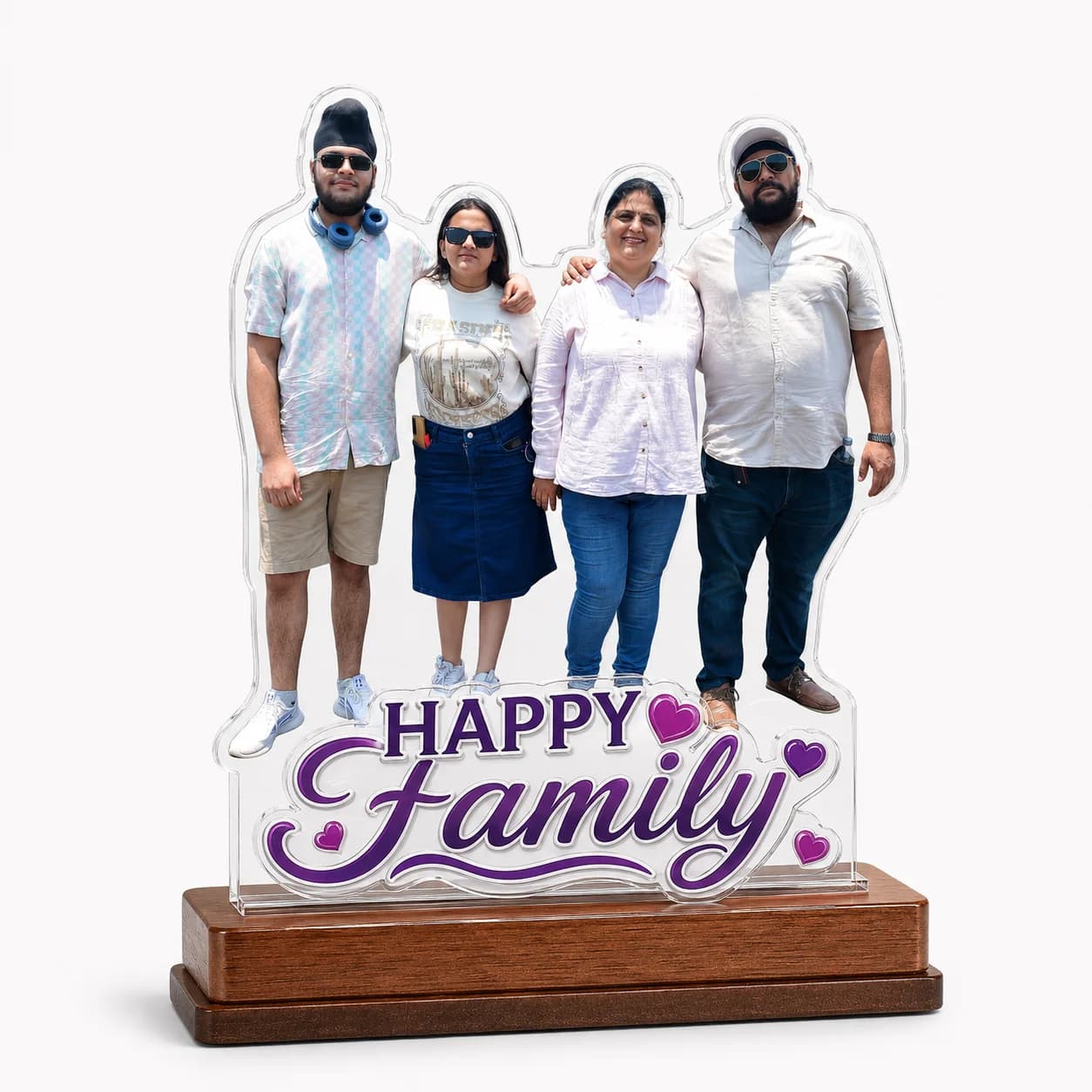 Personalized Valentine's Acrylic Photo Standee Size 6x8 Inch view 7