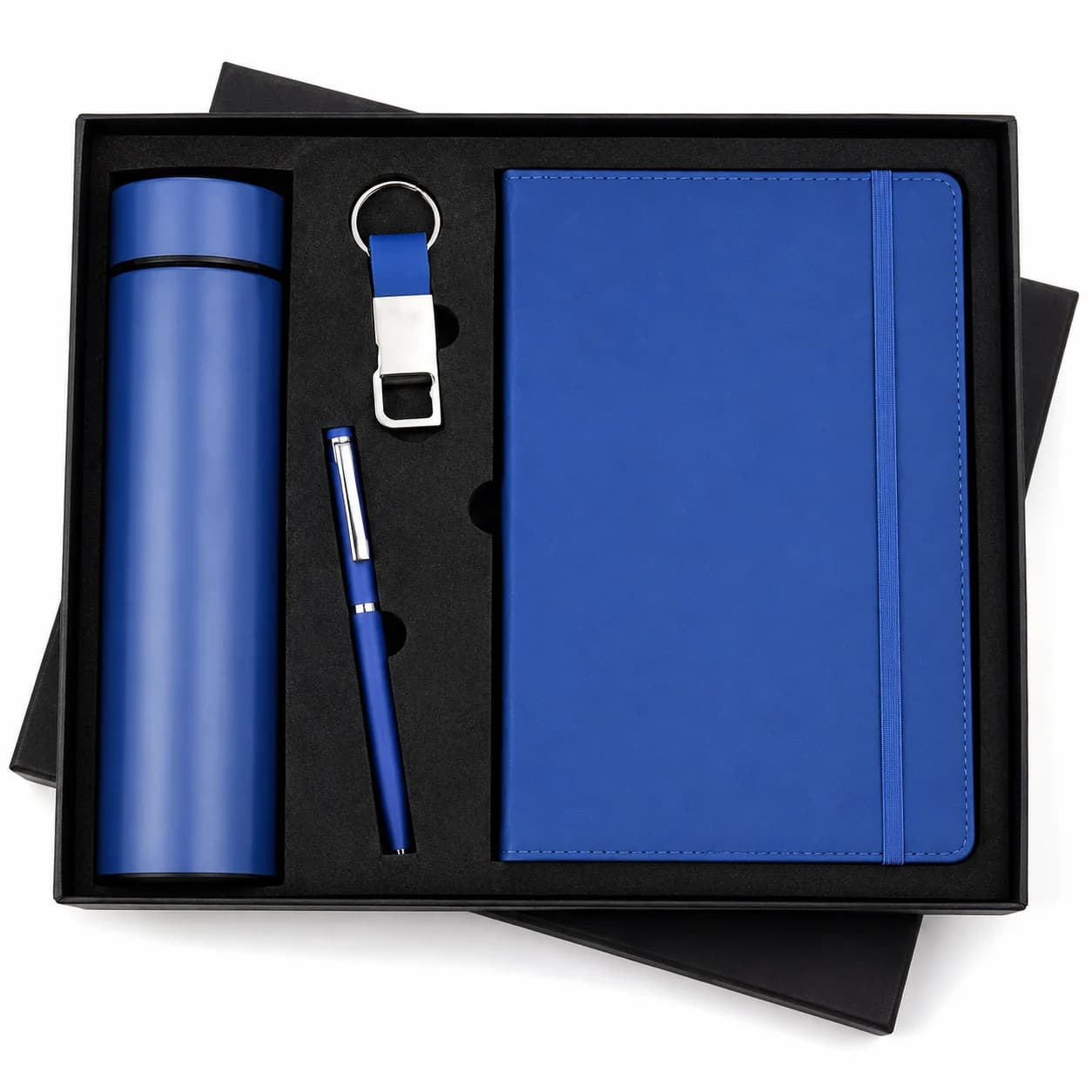 Customized Corporate Gift Set – Personalized Diary, Pen, Keychain & Temperature Bottle | Premium Office Gift Combo