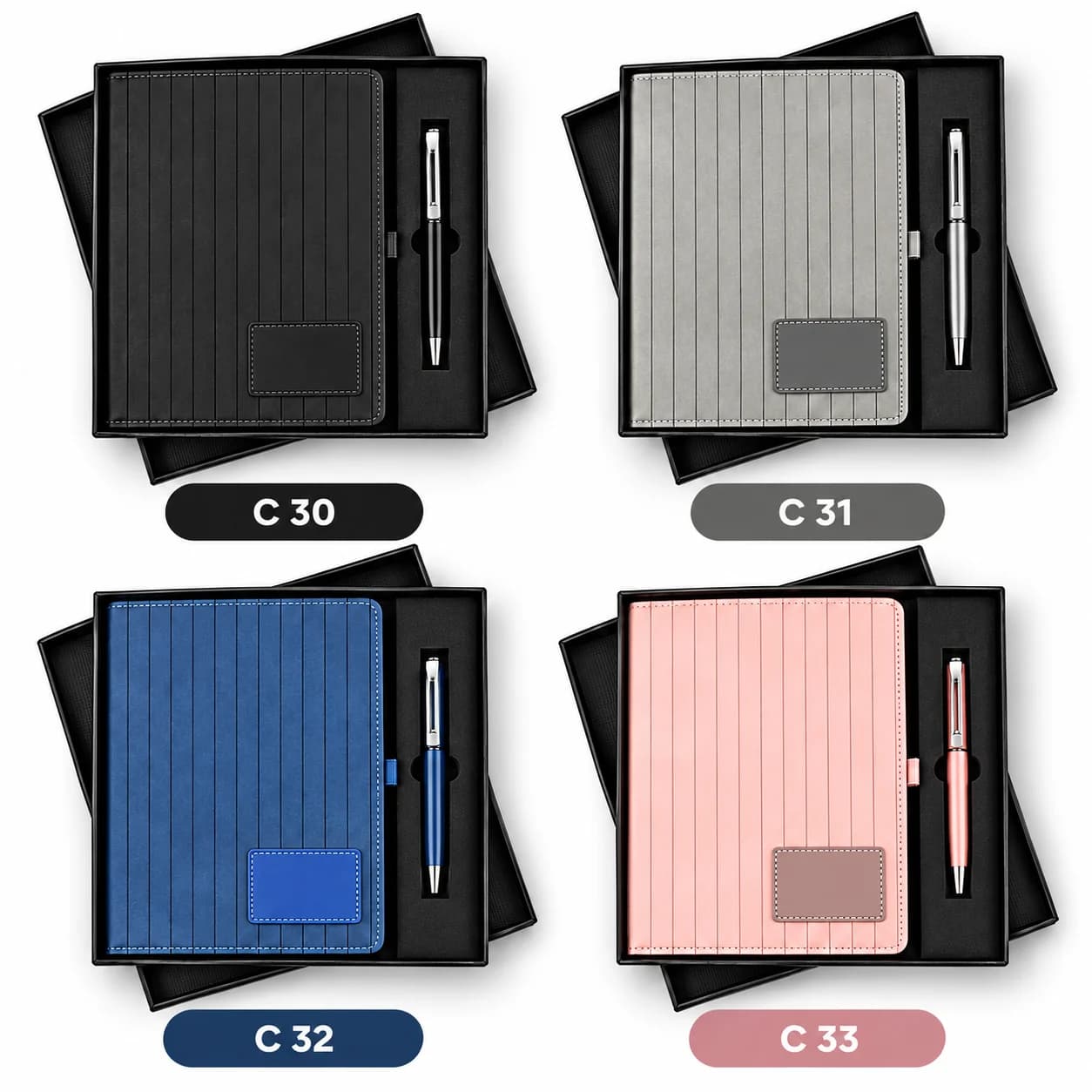 Premium Personalized A5 Notebook & Pen Gift Set | Customized Corporate Gifting Set view 2