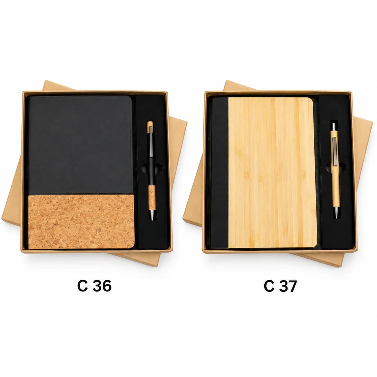 Premium Cork & Leatherette Notebook with Matching Pen Gift Set – Elegant Corporate & Personal Gift view 2