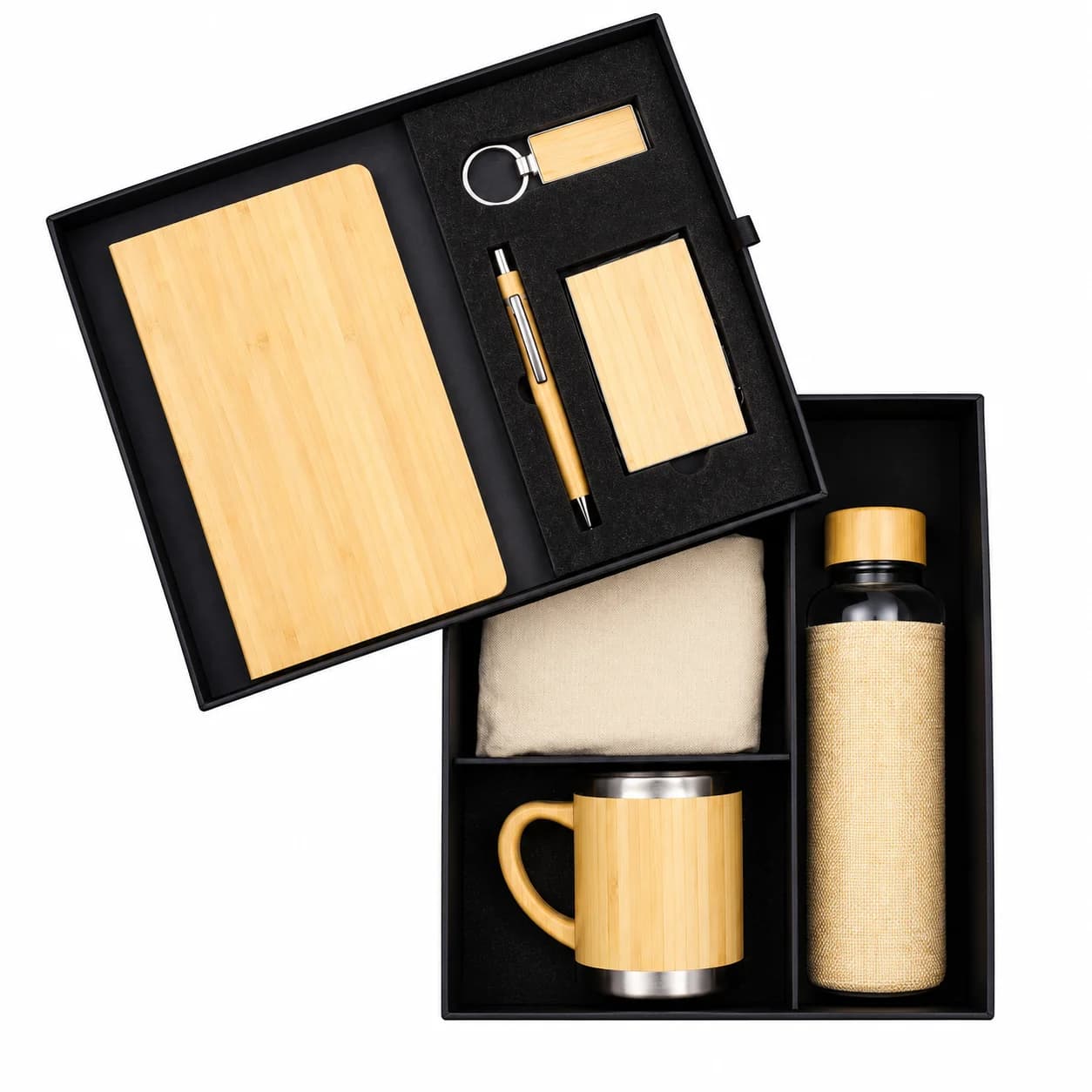 Premium 7-in-1  Corporate Gift Set with Diary, Pen, Bottle, Mug, Keychain, Card Holder & Tote Bag view 1